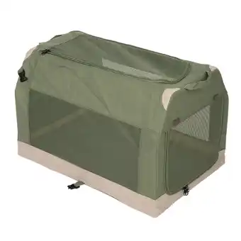 Zooplus zooplus Basics Opvouwbare hondenkrat met opening 91x61x58cm, groen aanbieding