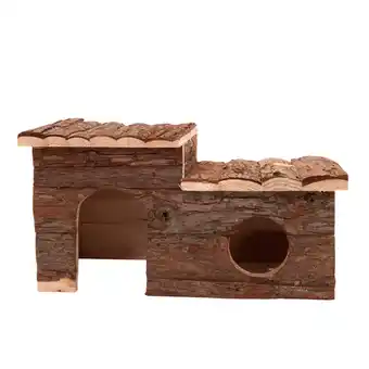 Zooplus Knaagdierenblokhut met Terras - L 43 x B 28 x H 22 cm aanbieding