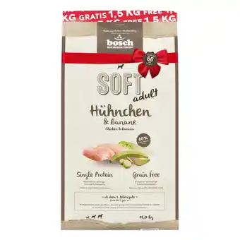 Zooplus bosch Soft Kip & Banaan Hondenvoer - 12,5 kg + 1,5 kg gratis! aanbieding