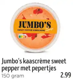 Jumbo Jumbo's kaascrème sweet pepper met pepertjes aanbieding