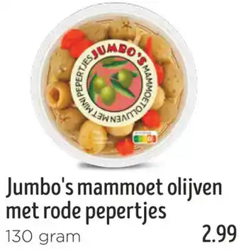 Jumbo Jumbo's mammoet olijven met rode pepertjes aanbieding