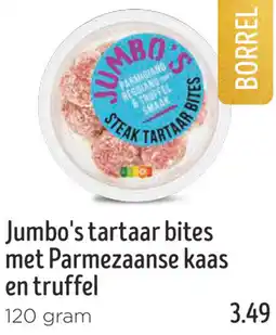 Jumbo Jumbo's tartaar bites met Parmezaanse kaas en truffel aanbieding