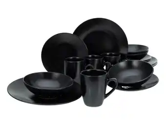 Lidl Creatable Serviesset Black Matt 16-delig aanbieding