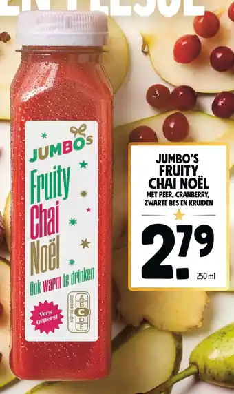 Jumbo Jumbo's fruity chai noël aanbieding