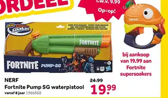 Intertoys NERF Fortnite Pump SG waterpistool aanbieding