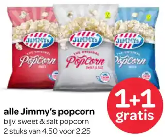 Spar Alle Jimmy's popcorn aanbieding
