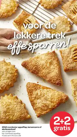 Spar SPAR roomboter appelflap, kersencarre of abrikozenhoef aanbieding