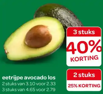 Spar Eetrijpe avocado los aanbieding