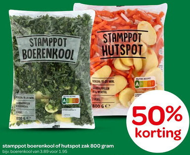 Spar Stamppot boerenkool of hutspot aanbieding