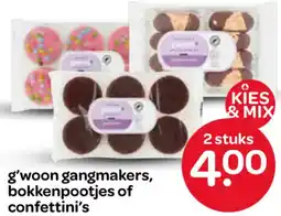 Spar G'woon gangmakers, bokkenpootjes of confettini's aanbieding