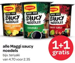 Spar Alle Maggi saucy noedels aanbieding