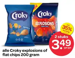 Spar Alle Croky explosions of flat chips aanbieding