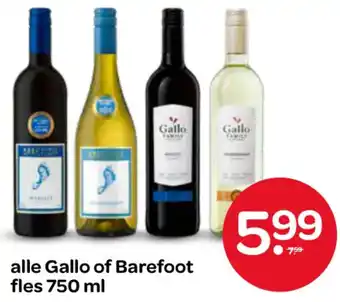 Spar Alle Gallo of Barefoot aanbieding