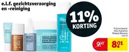 Kruidvat E.l.f. gezichtsverzorging en reiniging aanbieding