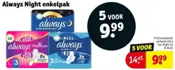 Kruidvat Always Night enkelpak aanbieding