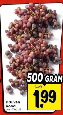Vomar Voordeelmarkt Druiven Rood aanbieding