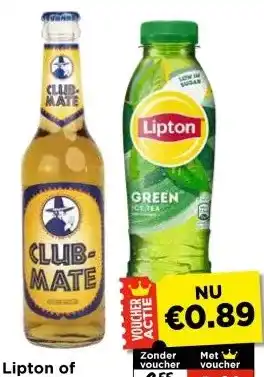 Vomar Voordeelmarkt Lipton of Club Mate aanbieding