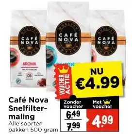 Café Nova Snelfilter- maling