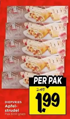 Vomar Voordeelmarkt Apfelstrudel aanbieding