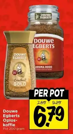 Vomar Voordeelmarkt Douwe Egberts Oploskoffie aanbieding