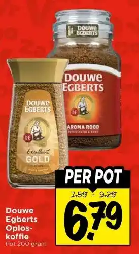 Vomar Voordeelmarkt Douwe Egberts Oploskoffie aanbieding