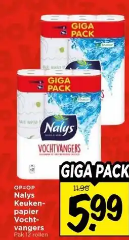 Vomar Voordeelmarkt Nalys Keukenpapier Vocht- vangers aanbieding