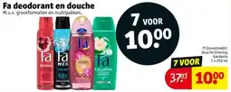 Kruidvat Fa deodorant en douche aanbieding