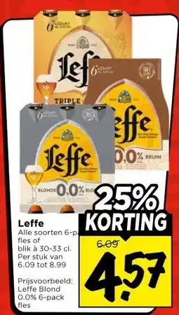 Vomar Voordeelmarkt Leffe aanbieding