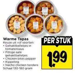 Vomar Voordeelmarkt Warme Tapas aanbieding