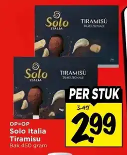 Vomar Voordeelmarkt Solo Italia Tiramisu aanbieding