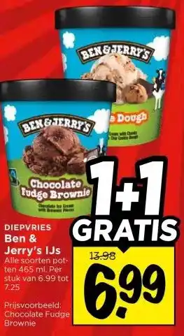 Vomar Voordeelmarkt Ben & Jerry's IJs aanbieding