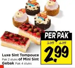 Vomar Voordeelmarkt Luxe Sint Tompouce of Mini Sint Gebak aanbieding
