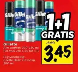 Vomar Voordeelmarkt Gillette aanbieding