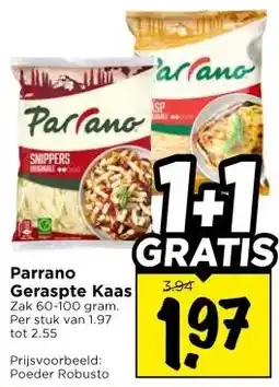 Vomar Voordeelmarkt Parrano Geraspte Kaas aanbieding