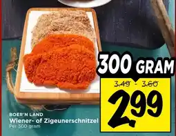 Vomar Voordeelmarkt Wiener- of Zigeunerschnitzel aanbieding