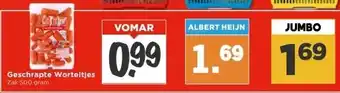 Vomar Voordeelmarkt Geschrapte Worteltjes aanbieding