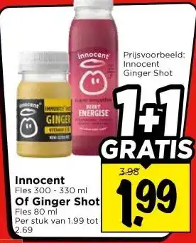 Vomar Voordeelmarkt Innocent Of Ginger Shot aanbieding