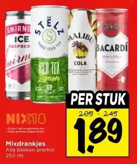 Vomar Voordeelmarkt Mixdrankjes aanbieding