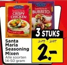 Vomar Voordeelmarkt Santa Maria Seasoning Mixen aanbieding