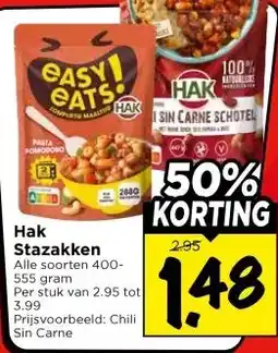 Vomar Voordeelmarkt Hak Stazakken aanbieding
