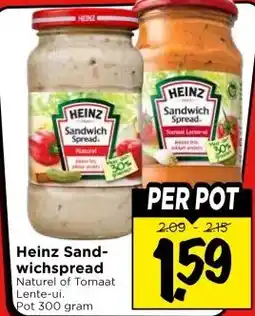 Vomar Voordeelmarkt Heinz Sandwichspread aanbieding