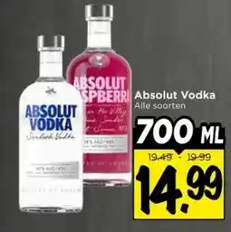 Vomar Voordeelmarkt Absolut Vodka aanbieding