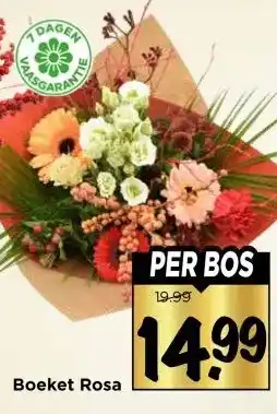Vomar Voordeelmarkt Boeket Rosa aanbieding