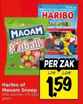Vomar Voordeelmarkt Haribo of Maoam Snoep aanbieding
