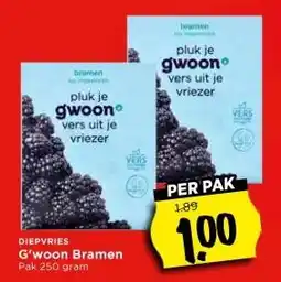 Vomar Voordeelmarkt G'woon Bramen aanbieding