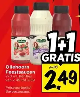 Vomar Voordeelmarkt Oliehoorn Feestsauzen aanbieding