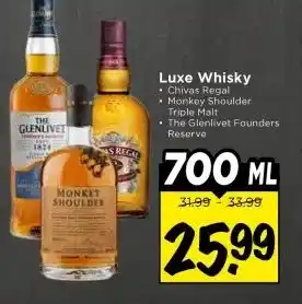 Vomar Voordeelmarkt Luxe Whisky aanbieding
