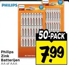 Vomar Voordeelmarkt Philips Zink Batterijen aanbieding