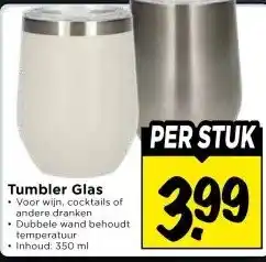 Vomar Voordeelmarkt Tumbler Glas aanbieding