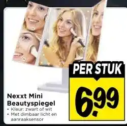 Vomar Voordeelmarkt Nexxt Mini Beautyspiegel aanbieding